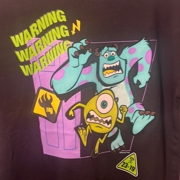 Youth Boy Disney Tee / Shirt / T-Shirt - Monsters Inc - Large (10/12) - Picture 2 of 3